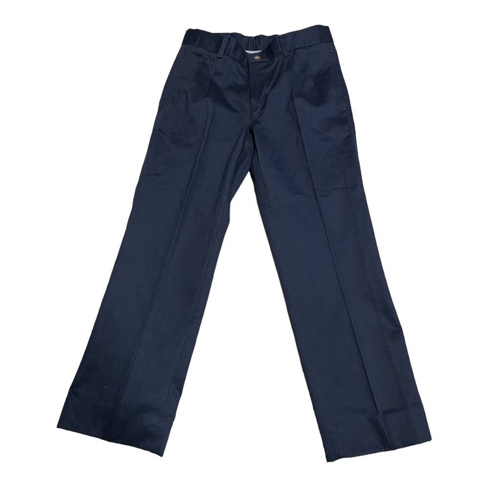 Chaps Regular Pleated Front Approved School Wear Pants Navy Size 12R
